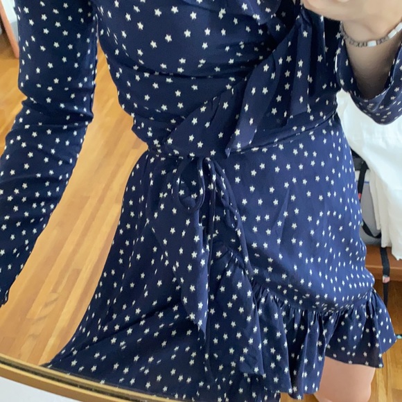 Realisation Par — Navy Wrap dress - Picture 5 of 10